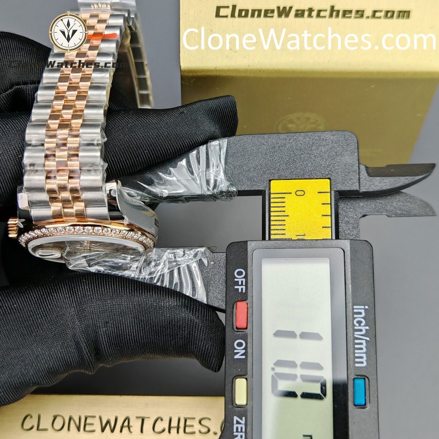 Rolex Super Clone Watches 1:1 DateJust m278381rbr-0016 Jubilee 31MM 2236 Movement - Image 12