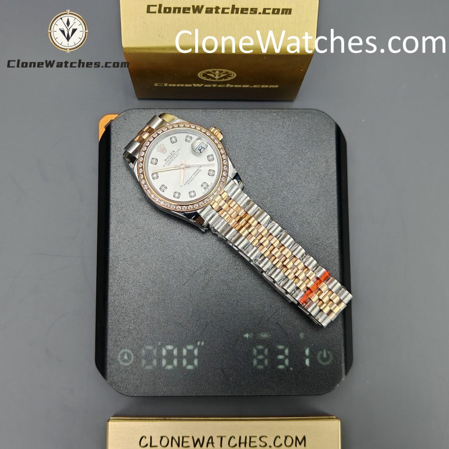 Rolex Super Clone Watches 1:1 DateJust m278381rbr-0016 Jubilee 31MM 2236 Movement - Image 13