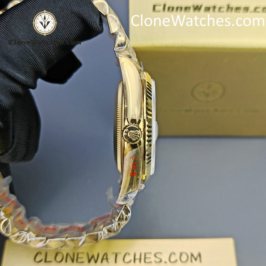 Rolex Super Clone Watches 1:1 Day Date 18K Gold White Dial 36mm m128238-0081 3255 Movement - Image 7
