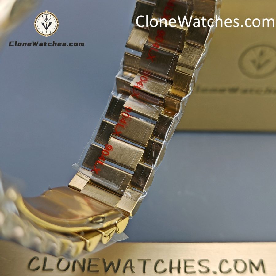 Rolex Super Clone Watches 1:1 Day Date 18K Gold White Dial 36mm m128238-0081 3255 Movement - Image 9