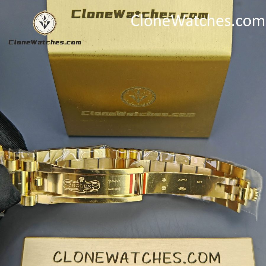 Rolex Super Clone Watches 1:1 Day Date 18K Gold White Dial 36mm m128238-0081 3255 Movement - Image 11