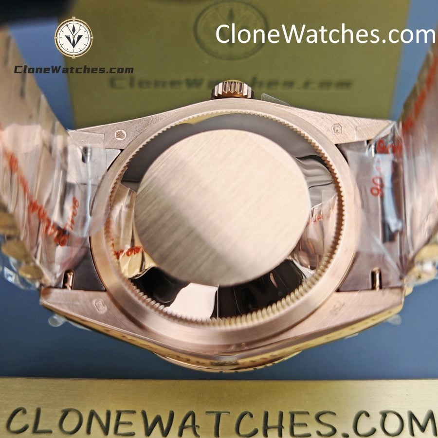 Rolex Super Clone Watches 1:1 Day Date 18K Rose Gold Roman Dial 40mm m228345rbr-0012 3255 Movement - Image 10