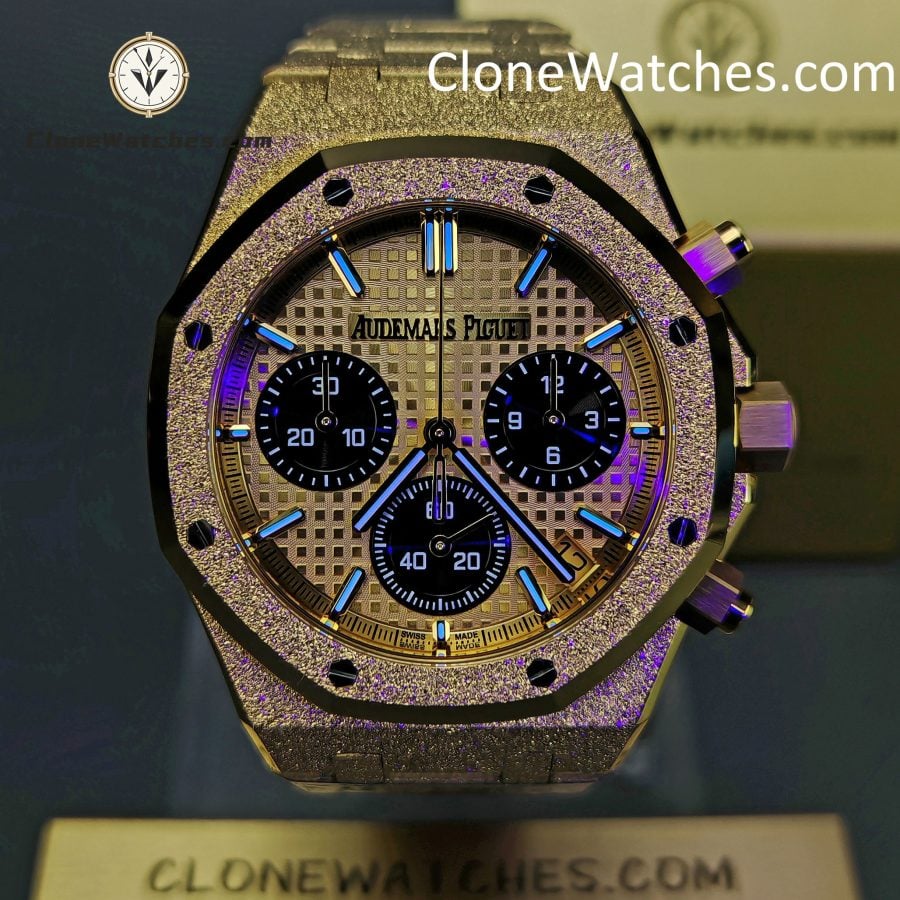 Audemars Piguet Super Clone Watches 1:1 Royal Oak Gold Dial 26240BA Selfwinding Chronograph - Image 2