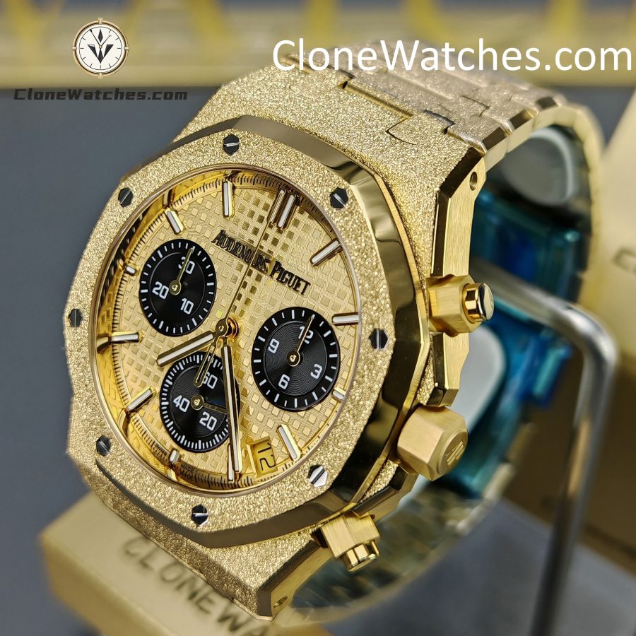 Audemars Piguet Super Clone Watches 1:1 Royal Oak Gold Dial 26240BA Selfwinding Chronograph - Image 3