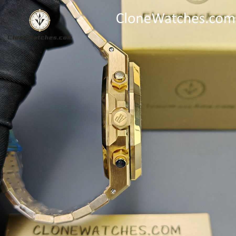 Audemars Piguet Super Clone Watches 1:1 Royal Oak Gold Dial 26240BA Selfwinding Chronograph - Image 8