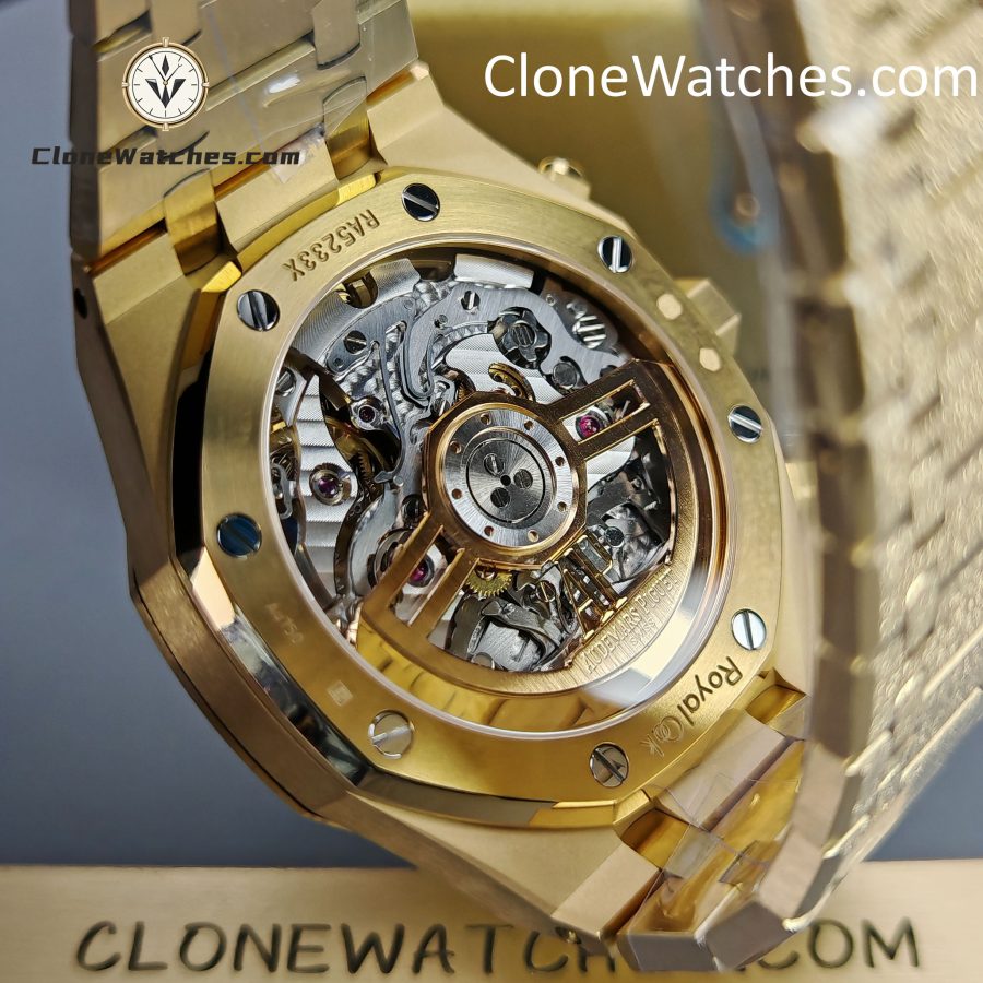 Audemars Piguet Super Clone Watches 1:1 Royal Oak Gold Dial 26240BA Selfwinding Chronograph - Image 11
