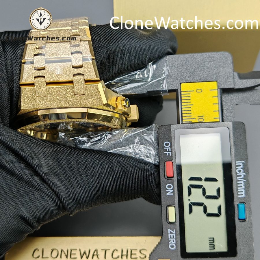 Audemars Piguet Super Clone Watches 1:1 Royal Oak Gold Dial 26240BA Selfwinding Chronograph - Image 15