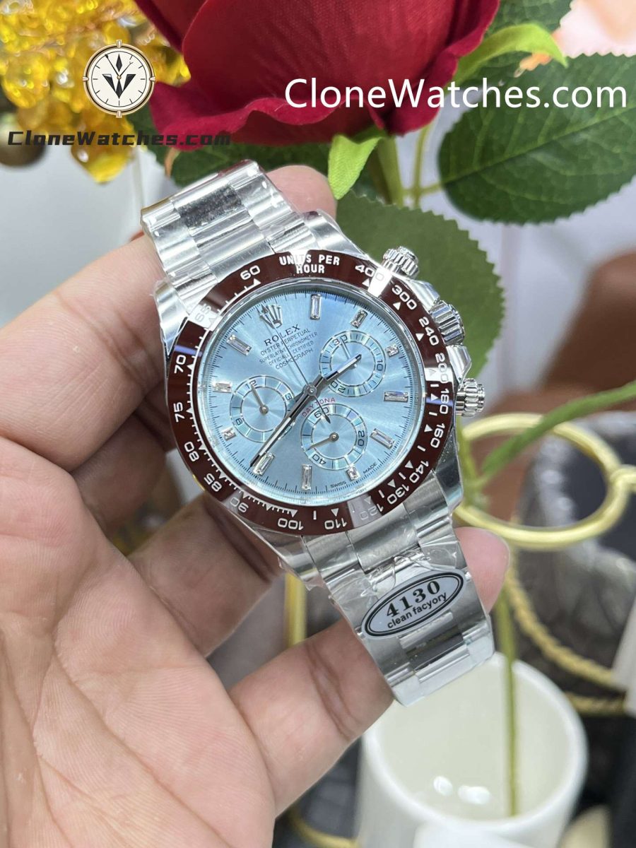 Rolex Super Clone Watches 1:1 ICE BLUE Daytona M116506-0002 4130 Movement - Image 4