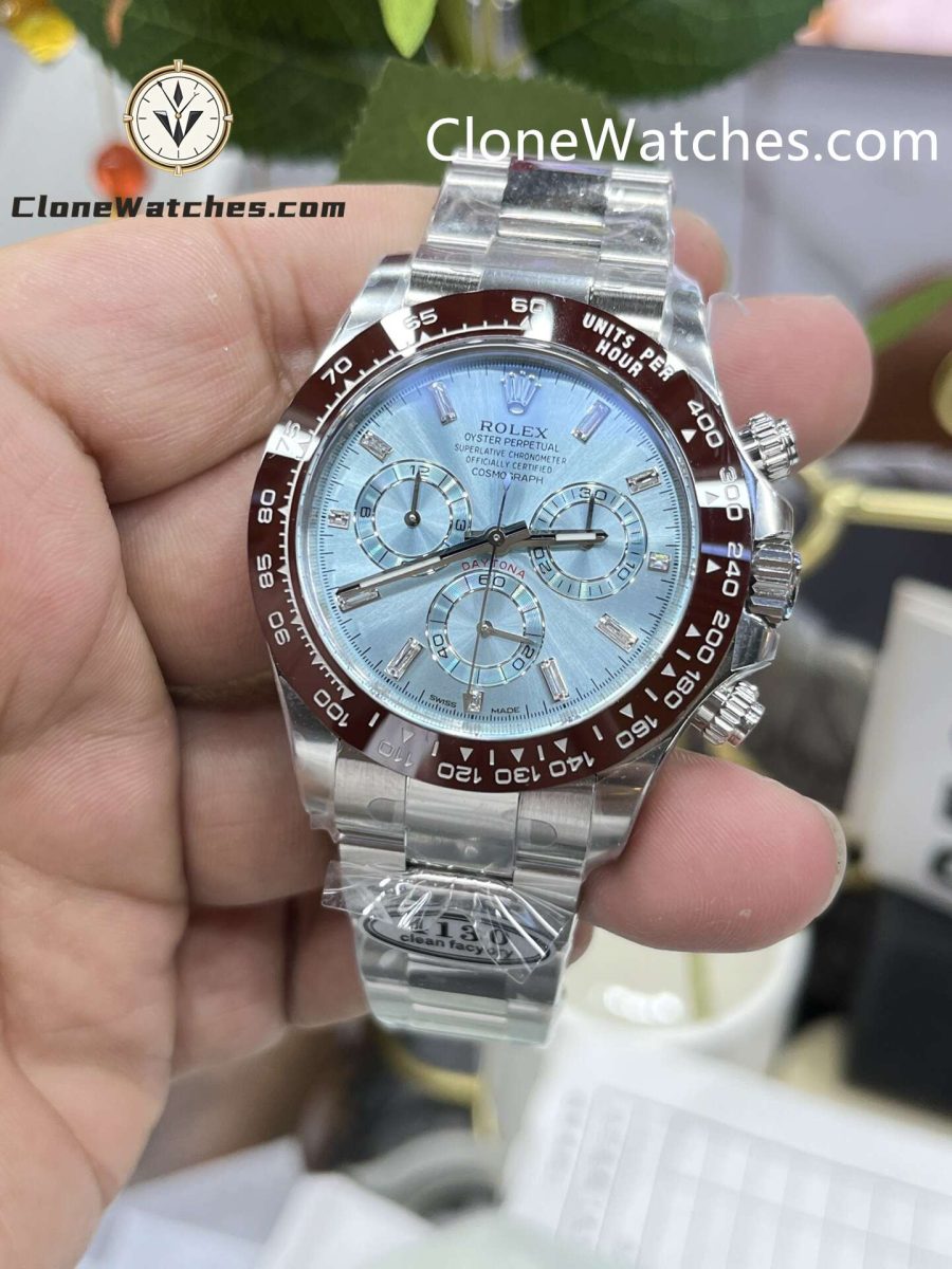 Rolex Super Clone Watches 1:1 ICE BLUE Daytona M116506-0002 4130 Movement - Image 6