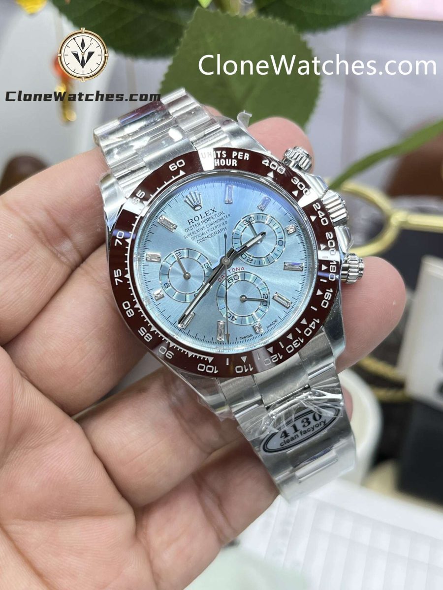 Rolex Super Clone Watches 1:1 ICE BLUE Daytona M116506-0002 4130 Movement - Image 5
