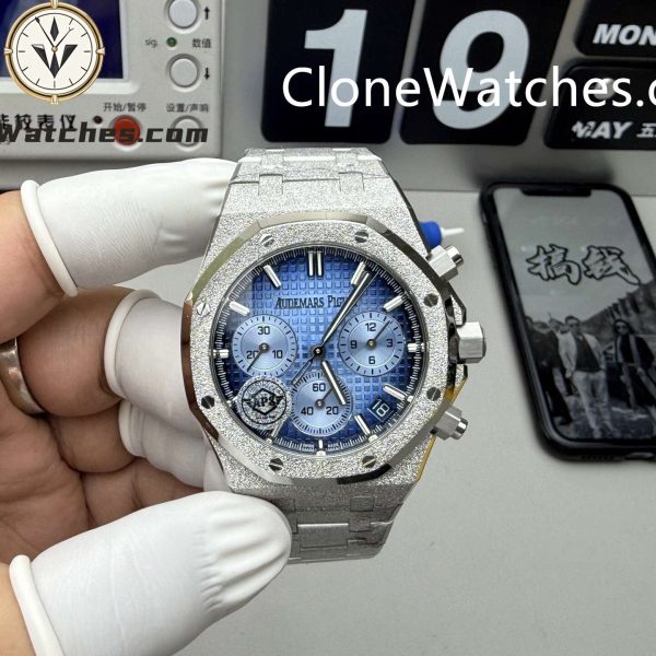 Super Clone Watches – Audemars Piguet   Smoky Blue Dial 26240BA