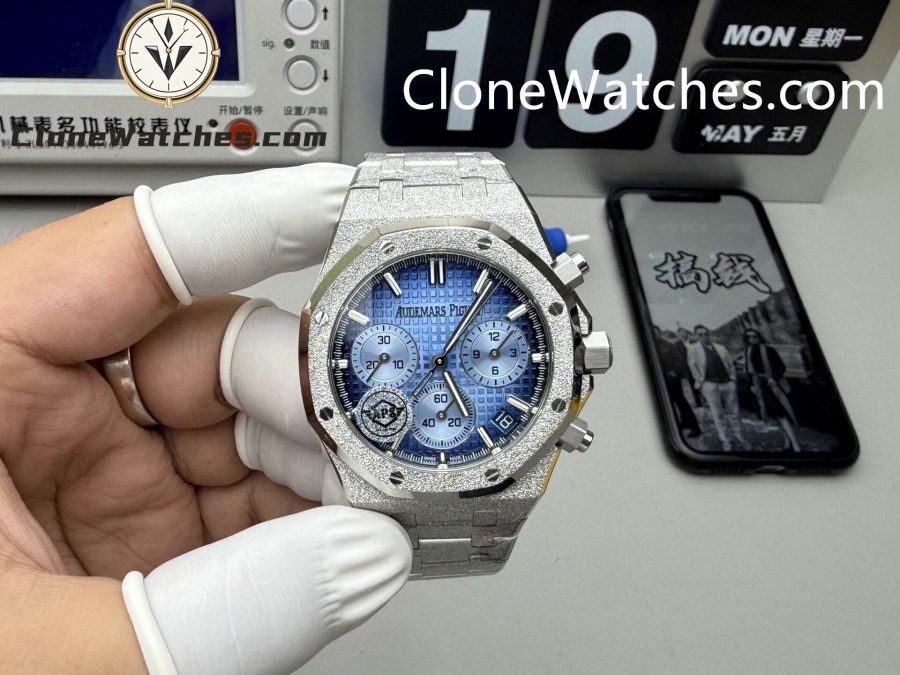Super Clone Watches – Audemars Piguet   Smoky Blue Dial 26240BA