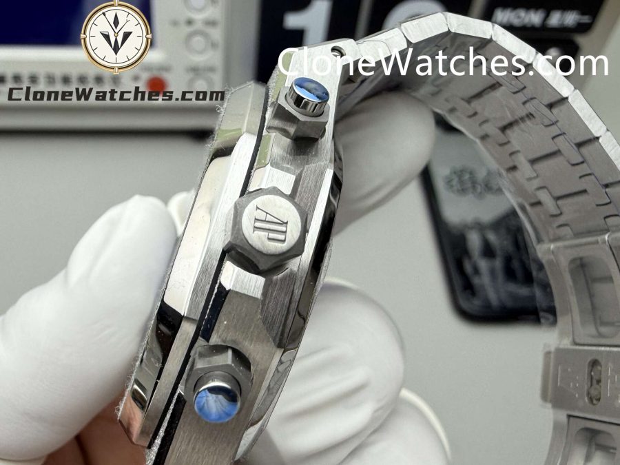 Audemars Piguet Super Clone Watches 1:1 Royal Oak Smoky Blue Dial 26240BA Selfwinding Chronograph - Image 6
