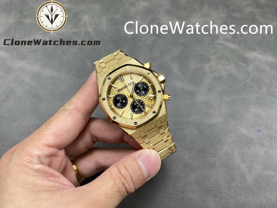 Audemars Piguet Super Clone Watches 1:1 Royal Oak Gold Dial 26240BA Selfwinding Chronograph - Image 5