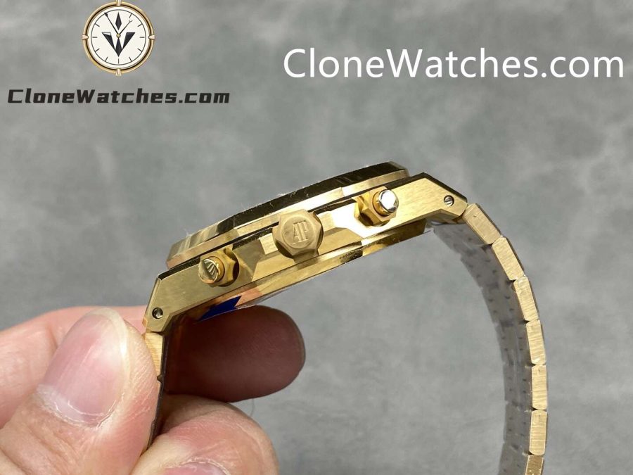 Audemars Piguet Super Clone Watches 1:1 Royal Oak Gold Dial 26240BA Selfwinding Chronograph - Image 7