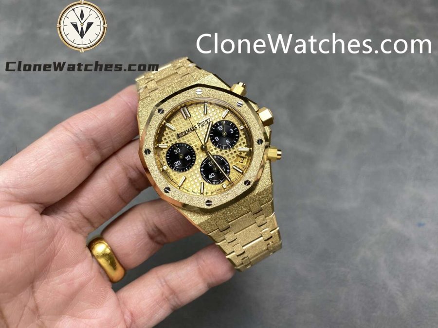 Audemars Piguet Super Clone Watches 1:1 Royal Oak Gold Dial 26240BA Selfwinding Chronograph - Image 4