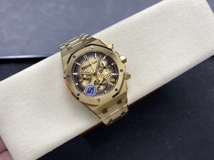 Audemars Piguet Super Clone Watches 1:1 Royal Oak Smoked Gold Dial 26240BA Selfwinding Chronograph - Image 4