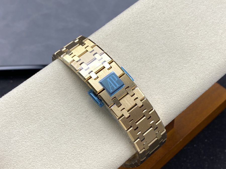 Audemars Piguet Super Clone Watches 1:1 Royal Oak Smoked Gold Dial 26240BA Selfwinding Chronograph - Image 9