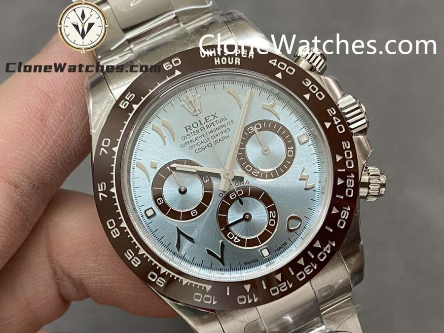 Rolex Super Clone Watches 1:1 ICE BLUE Daytona M116506 Middle East Version 4130 Movement - Image 3