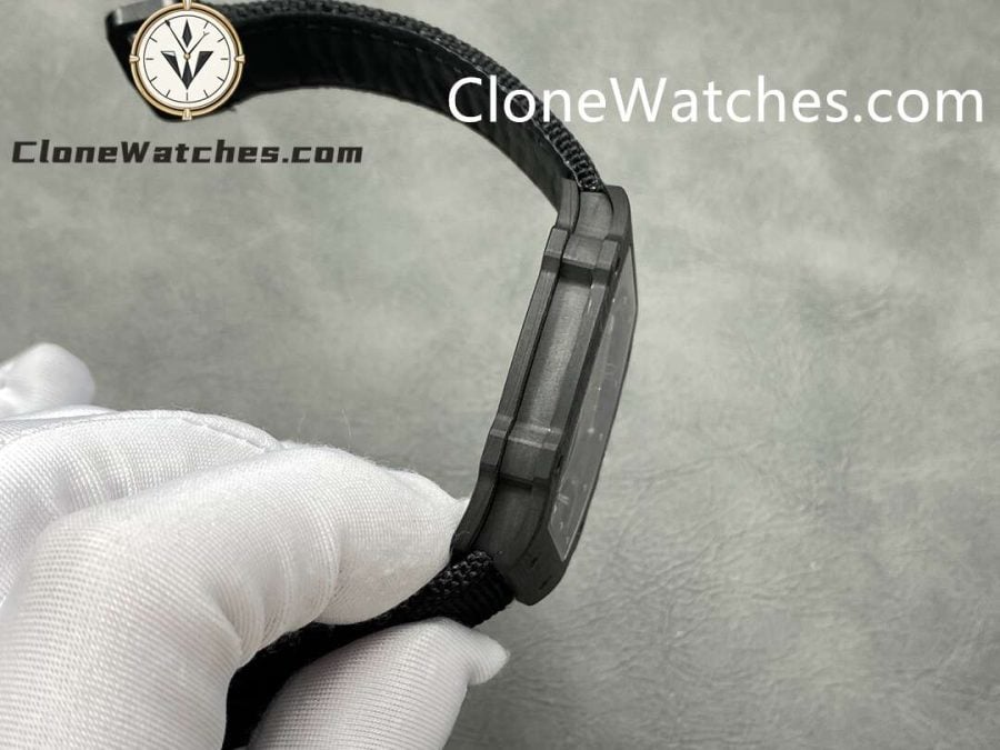 Richard Mille Super Clone Watches 1:1 RM 67 – 02 Carbon Tourbillon Black Strap - Image 5