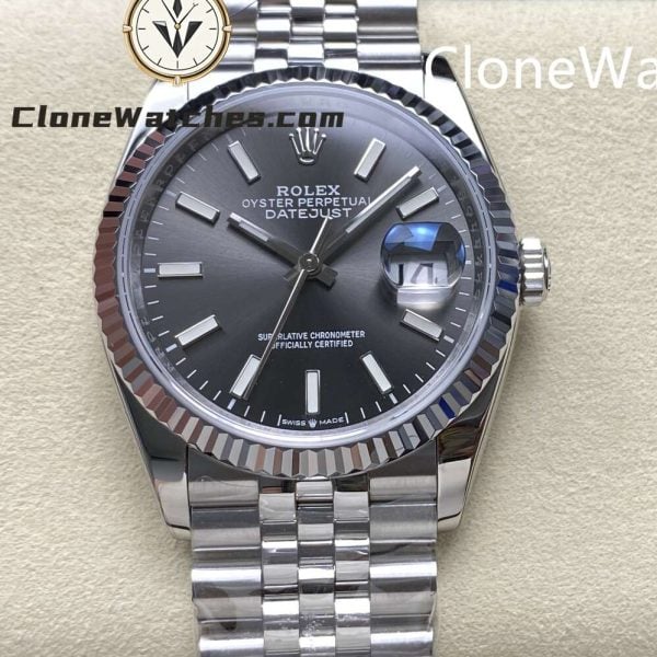 Super Clone Watches – Rolex DateJust Gray Dial m126334-0014