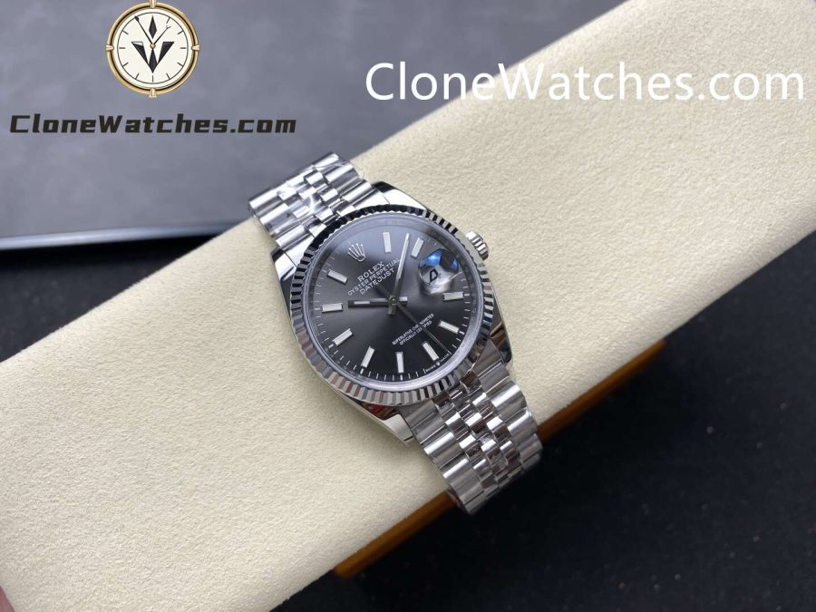Rolex Super Clone Watches 1:1 DateJust Gray Dial m126334-0014 Jubilee 41MM 3235 Movement - Image 4