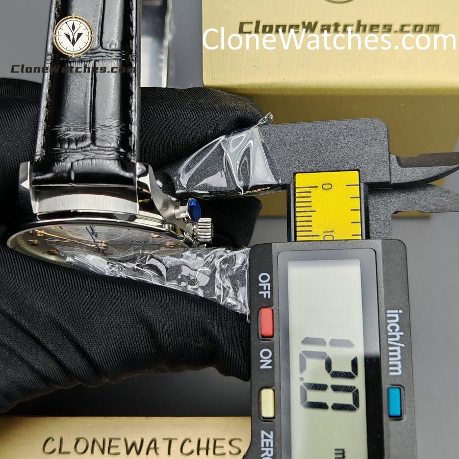 IWC Super Clone Watches 1:1 Portugieser Chronograph Silver Dial 41MM IW371445 - Image 12