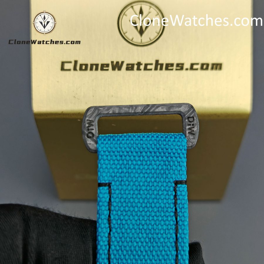 Modified Super Clone Watches 1:1 DIW Rolex Daytona Blue Dial 4130 Movement Blue Strap - Image 14