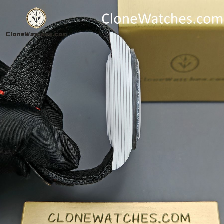 Modified Super Clone Watches 1:1 DIW Rolex Daytona 4130 Movement Black Strap - Image 8