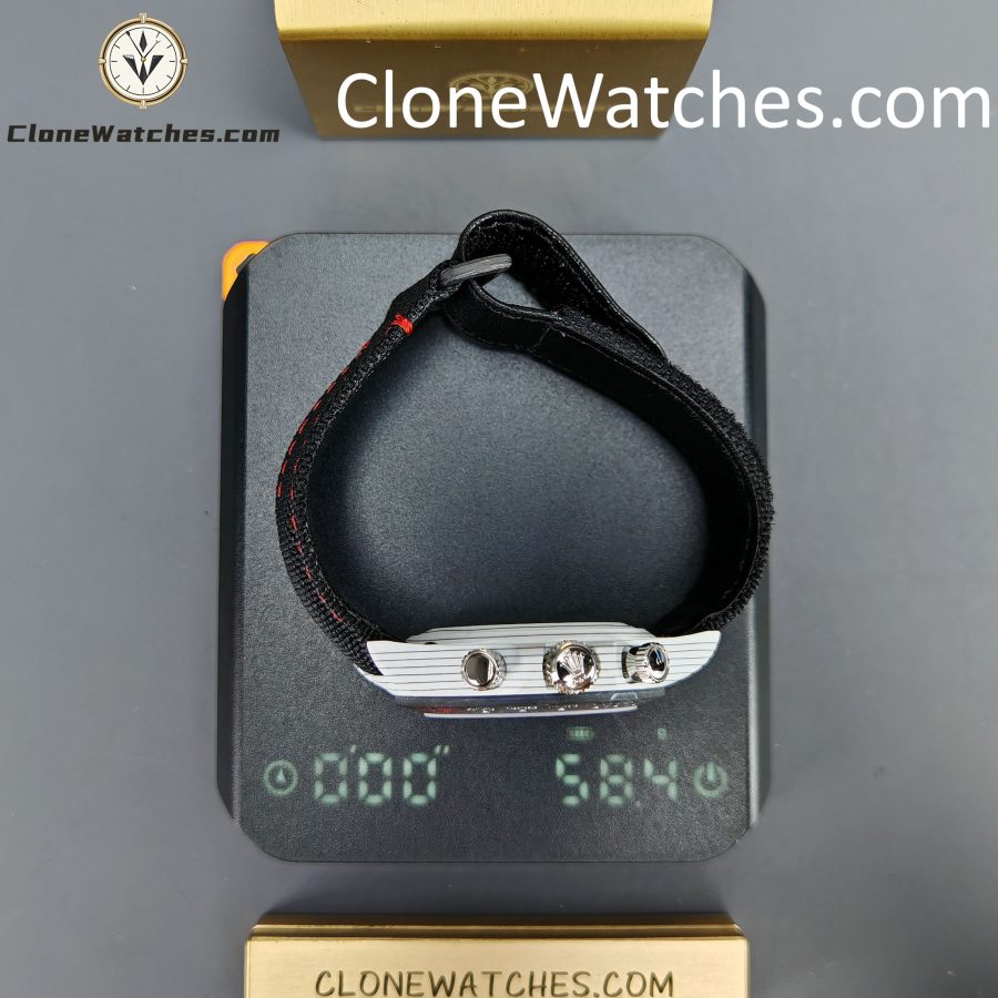 Modified Super Clone Watches 1:1 DIW Rolex Daytona 4130 Movement Black Strap - Image 14