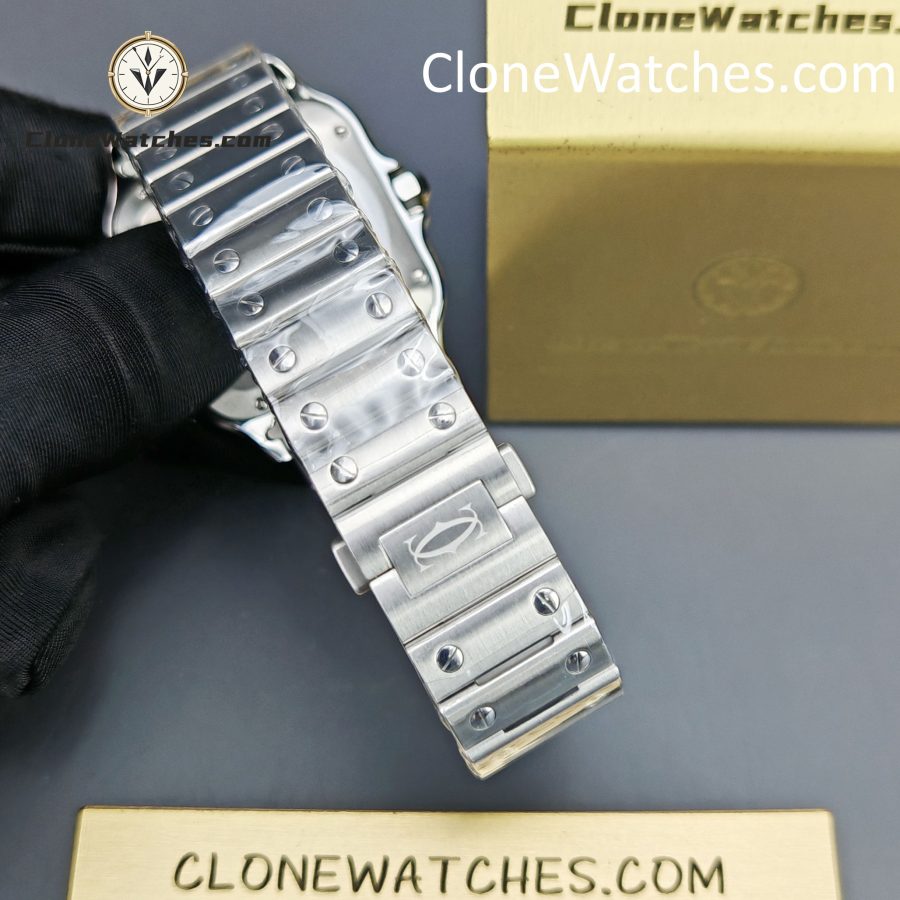 Cartier Super Clone Watches 1:1 Santos Series Green Dial 35.1MM WSSA0061 - Image 7