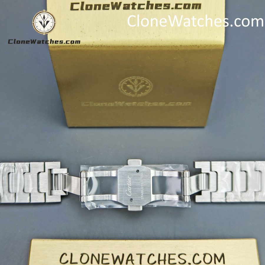 Cartier Super Clone Watches 1:1 Santos Series Green Dial 35.1MM WSSA0061 - Image 11