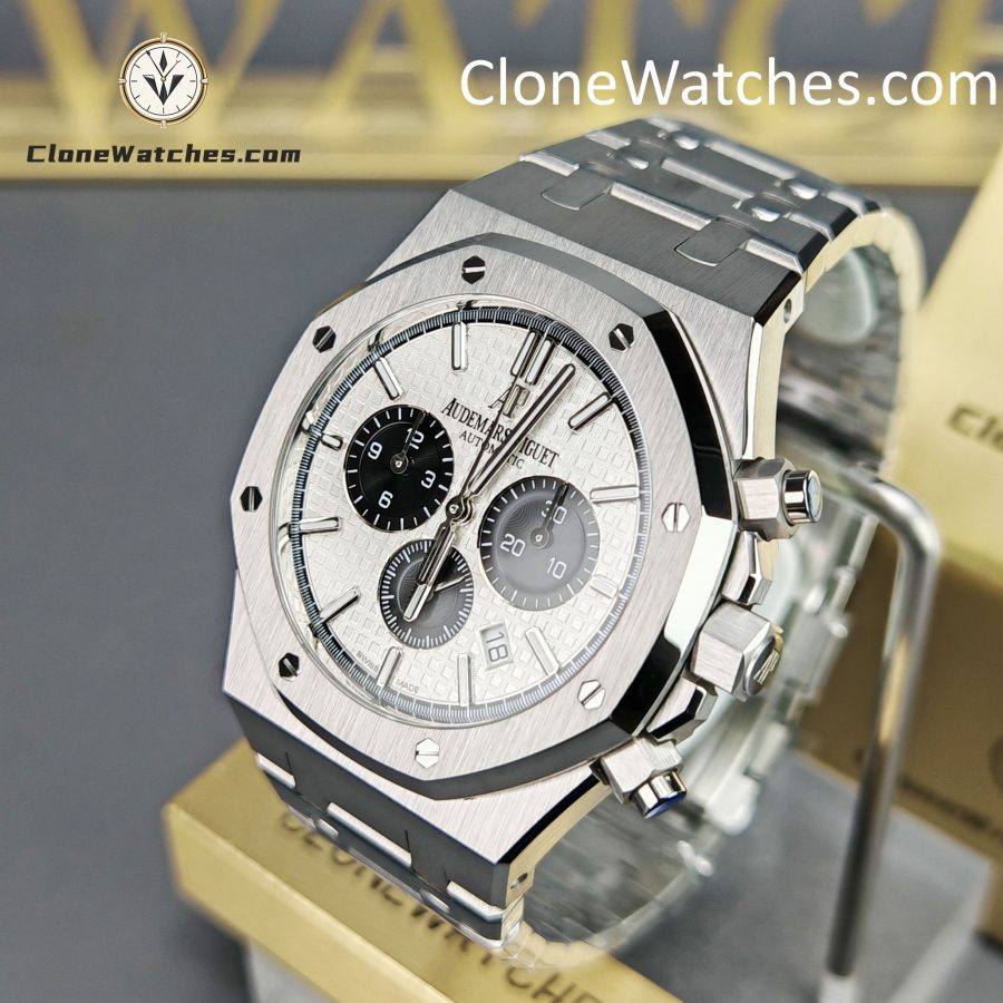 Audemars Piguet Super Clone Watches 1:1 Royal Oak White Dial 26331ST Selfwinding Chronograph - Image 3