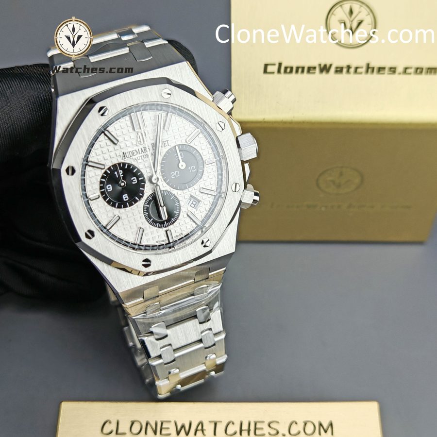Audemars Piguet Super Clone Watches 1:1 Royal Oak White Dial 26331ST Selfwinding Chronograph - Image 4