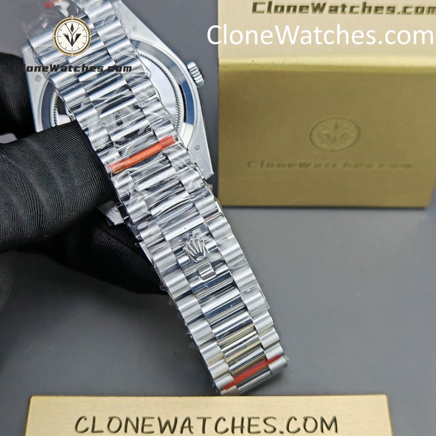 Rolex Super Clone Watches 1:1 Day Date Black Diamond Dial 40mm m228236-0004 3255 Movement - Image 14