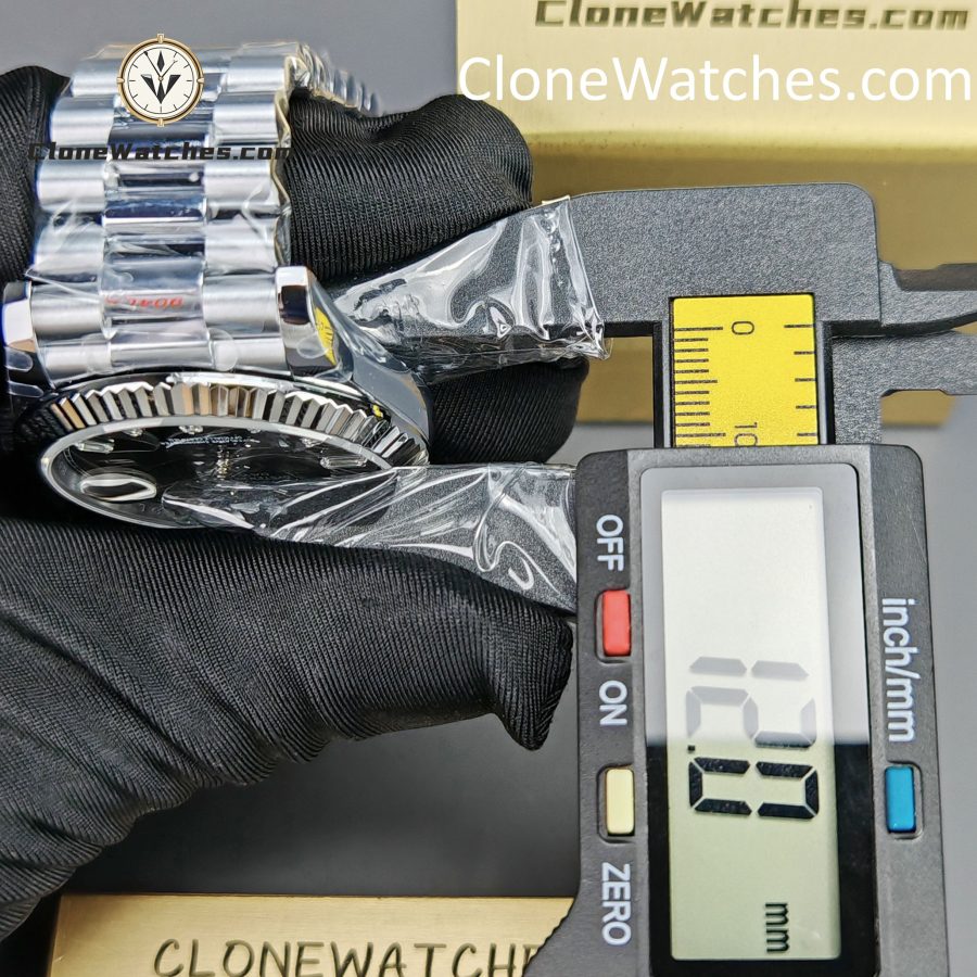 Rolex Super Clone Watches 1:1 Day Date Black Diamond Dial 40mm m228236-0004 3255 Movement - Image 15