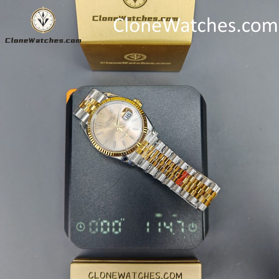 Rolex Super Clone Watches 1:1 DateJust Gold Dial m126233-0015 Jubilee 36MM 3235 Movement - Image 17