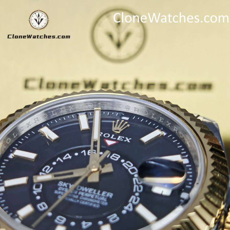 Rolex Super Clone Watches 1:1 Sky Dweller Black Dial Jubilee m336933-0004 9002 Movement - Image 14