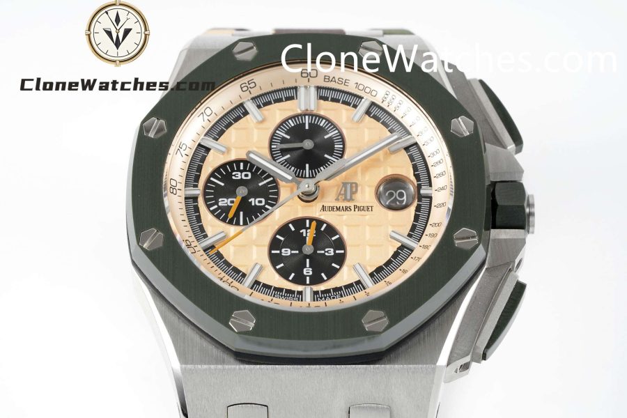 Audemars Piguet Super Clone Watches 1:1 Royal Oak Offshore Chronograph Champagne Dial 26400SO 44MM - Image 5