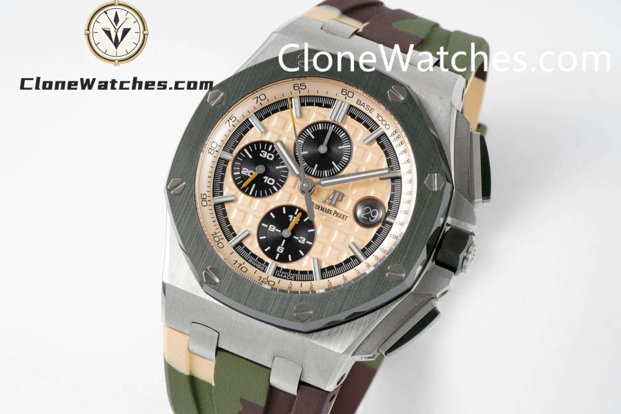 Audemars Piguet Super Clone Watches 1:1 Royal Oak Offshore Chronograph Champagne Dial 26400SO 44MM - Image 2