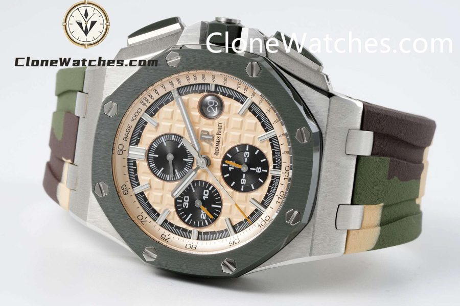 Audemars Piguet Super Clone Watches 1:1 Royal Oak Offshore Chronograph Champagne Dial 26400SO 44MM - Image 4