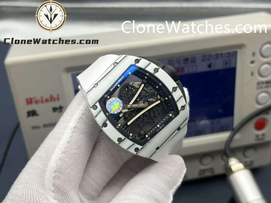 Richard Mille Super Clone Watches 1:1 RM 61-01 ULTIMATE EDITION Tourbillon White Strap - Image 2