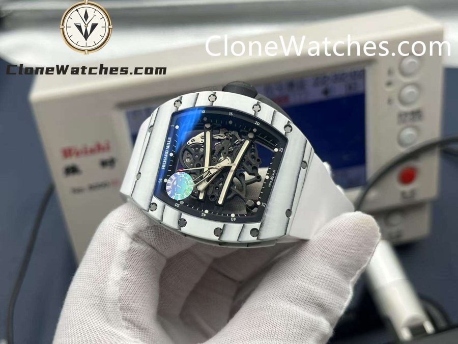 Richard Mille Super Clone Watches 1:1 RM 61-01 ULTIMATE EDITION Tourbillon White Strap - Image 4