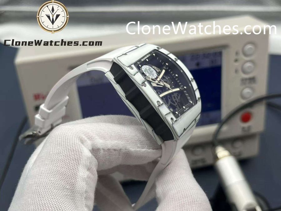 Richard Mille Super Clone Watches 1:1 RM 61-01 ULTIMATE EDITION Tourbillon White Strap - Image 5