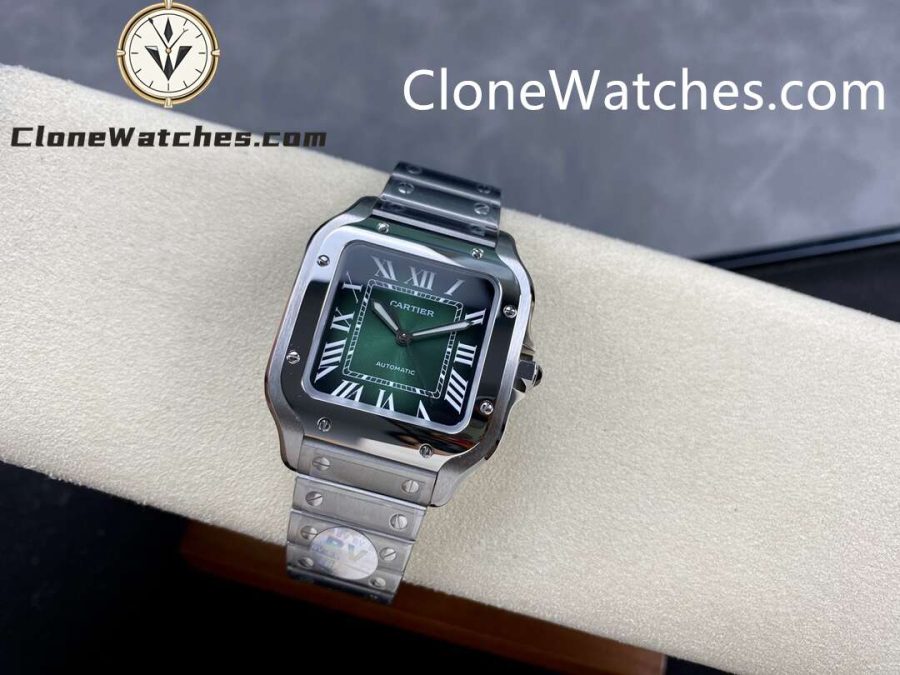 Cartier Super Clone Watches 1:1 Santos Series Green Dial 35.1MM WSSA0061 - Image 5