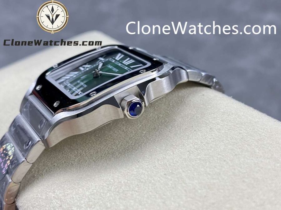Cartier Super Clone Watches 1:1 Santos Series Green Dial 35.1MM WSSA0061 - Image 7