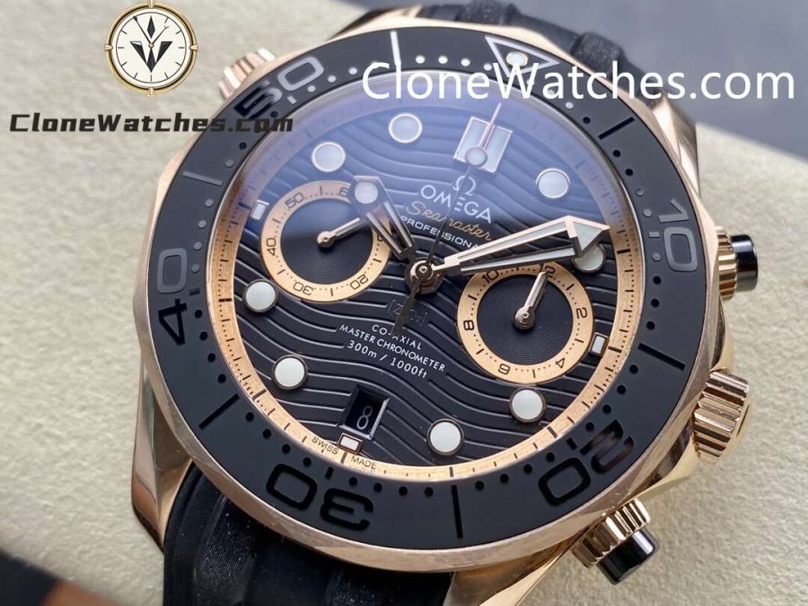 OMEGA Super Clone Watches 1:1 Seamaster Diver 300M Rose Gold 210.62.44.51.01.001 44MM - Image 3
