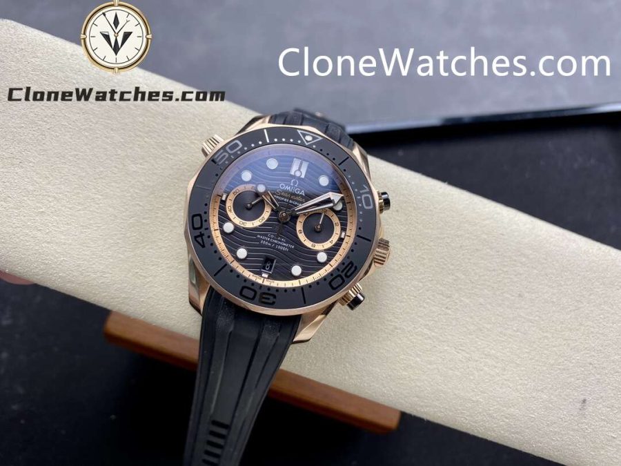 OMEGA Super Clone Watches 1:1 Seamaster Diver 300M Rose Gold 210.62.44.51.01.001 44MM - Image 4