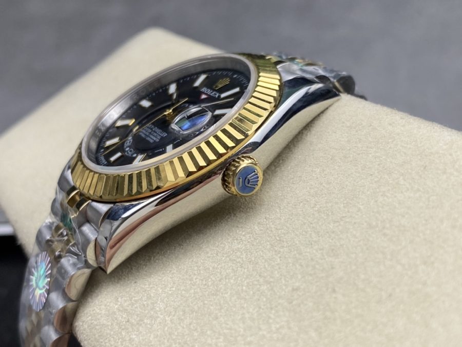 Rolex Super Clone Watches 1:1 Sky Dweller Black Dial Jubilee m336933-0004 9002 Movement - Image 7