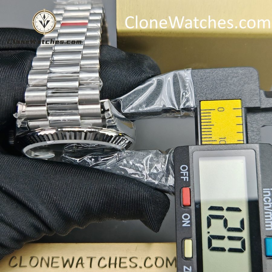 Rolex Super Clone Watches 1:1 Day Date Black Dial 40mm m228239-0004 VSF Version 3255 Movement - Image 16